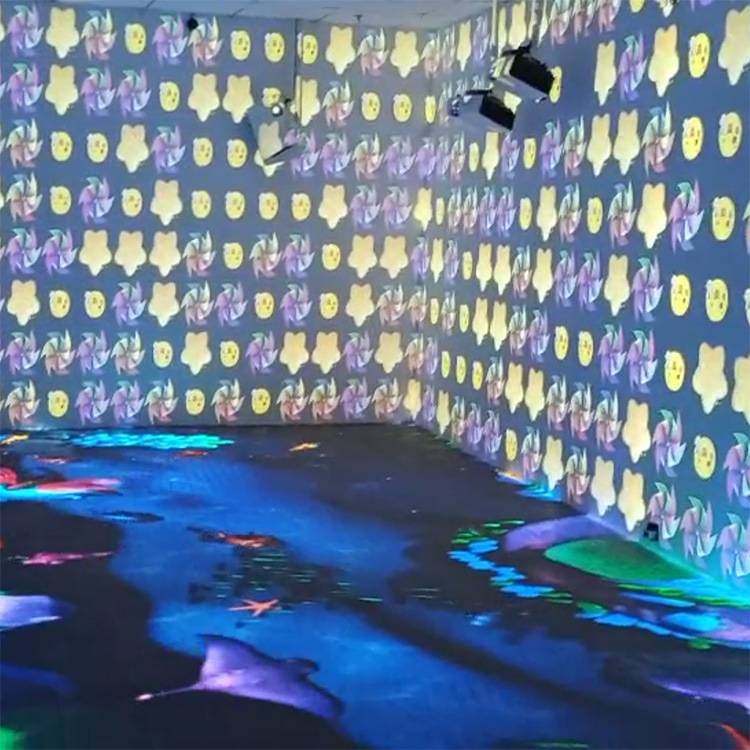 人屏互动LED地砖墙面显示屏 P2.5欢乐海底世界游玩墙上大屏幕