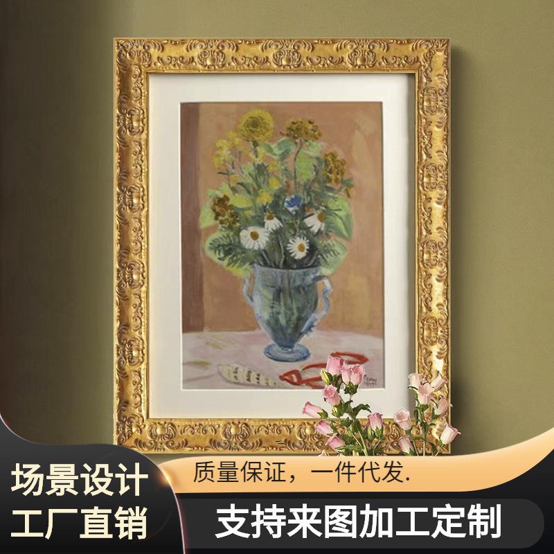 法式HY-23轻奢宫餐廷的女人客厅装饰画复欧式厅卧室餐古小众厅画
