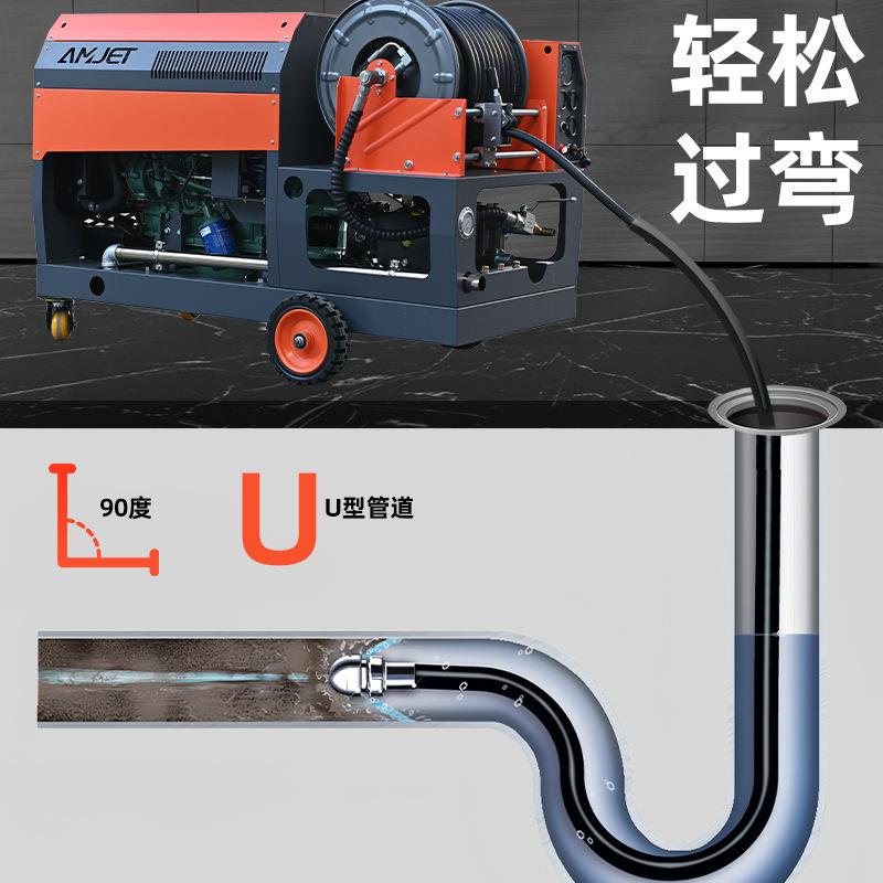柴汽NZN油疏高压管道通机大功疏率物业市政管道通清洗油机