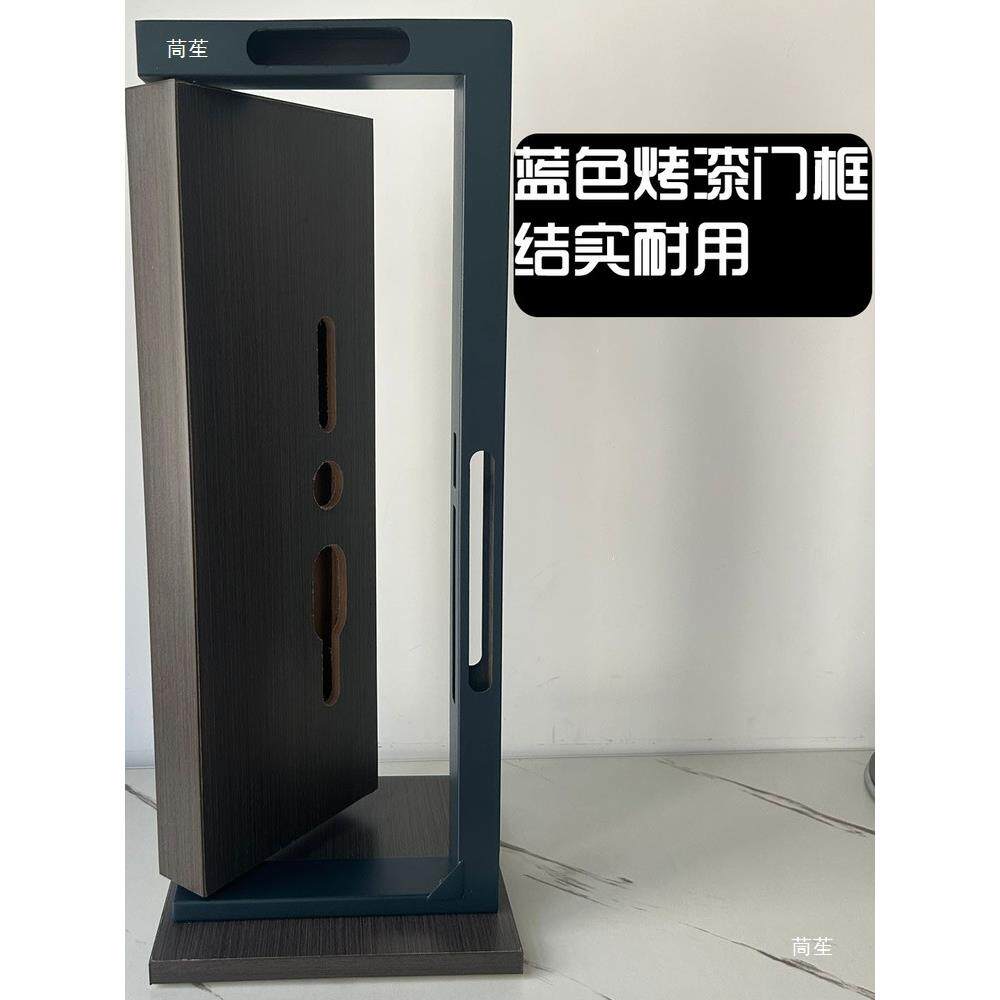 t$*&losd锁展架指锁纹示架防盗架门锁展开门式展示展架铁框木质门