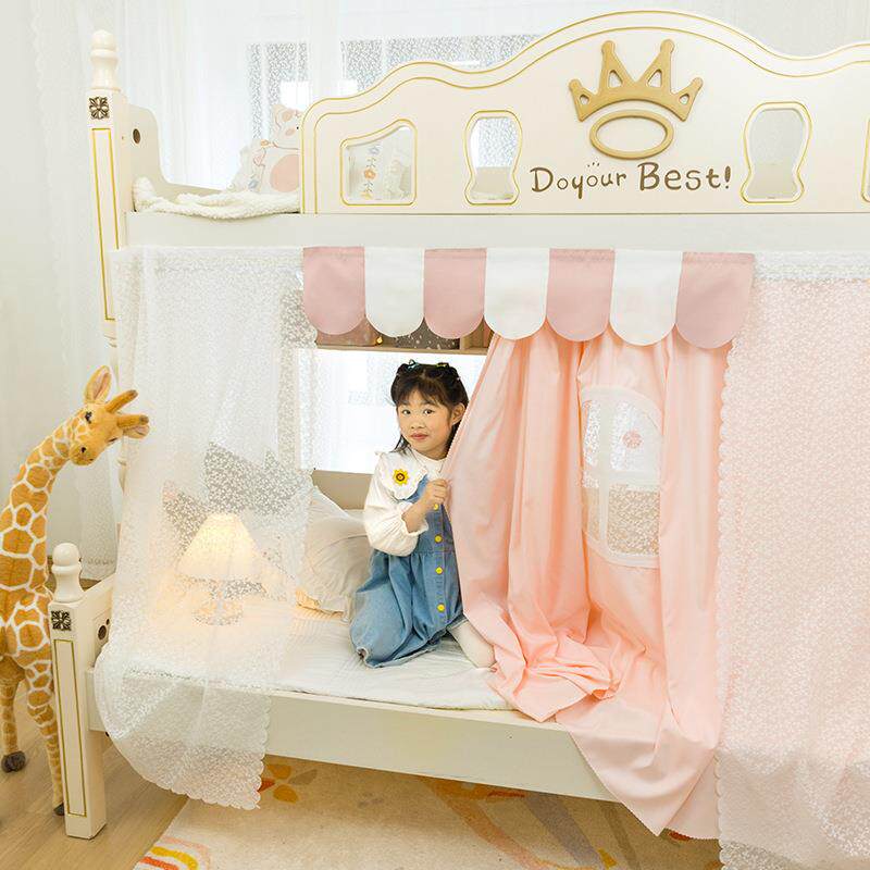 58N儿室床童蚊帐家用子母床2025年新款卧定制帘上下铺公n25tCJ4x