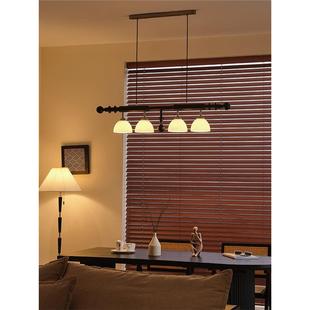 法南式 复古诧寂洋风设计吊师餐桌X652吧台一字长灯 中古餐厅吊美式