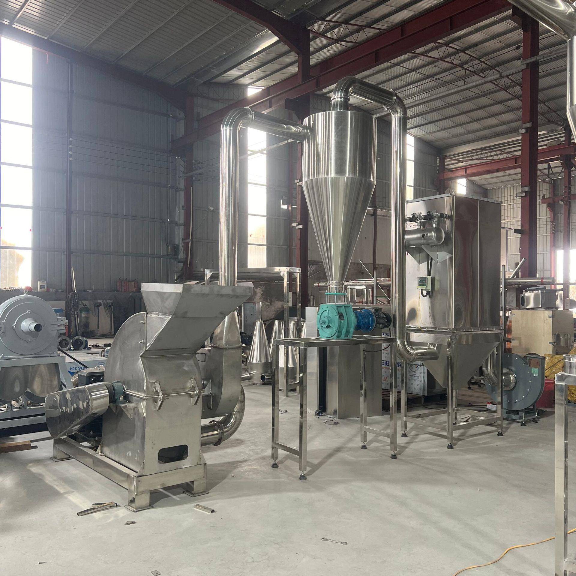 不锈锤400型50片玉粉碎机五谷杂粮打粉机粉碎米茴香等钢化工原料