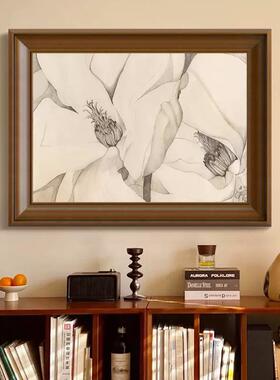 花影物语》卉法式现代客厅花装画al202403美式复中古风玄关柜古卧