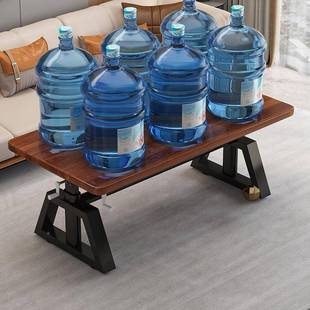 实橡胶升降茶几客厅家用餐木实桌多功能木木学习桌CBL工作台手摇