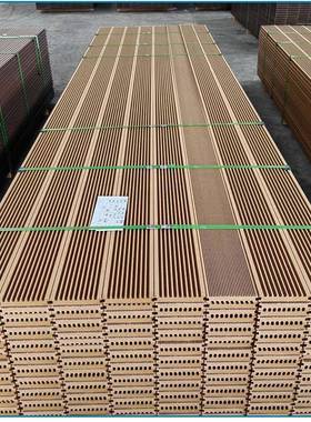 户外芯塑木板实花心室外共挤塑木地板地木纹UOL压阳实台庭院塑木