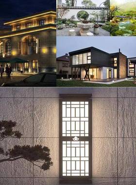 黑色led户外太阳能壁灯亚克形力透光过道门SYTD-BD0长方廊防墙水