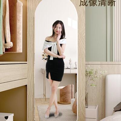 软衣柜镜子贴墙自粘穿衣内克装镜隐形亚力试衣镜家用镜面贴985穿