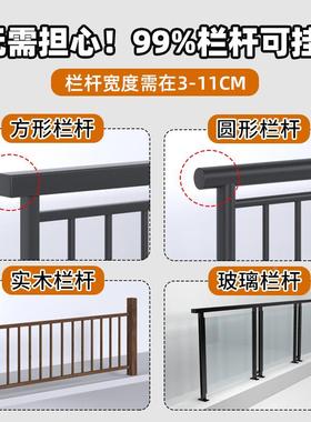 阳台栏杆休闲小吧MOG台小户型实木创挂悬挂电意脑桌台可折叠阳吧