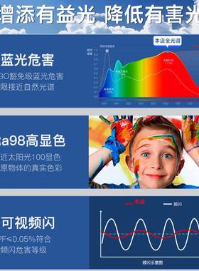 普白瑞全光谱高亮眼小灯吸极简客厅顶灯护眼护儿童书房92262中山