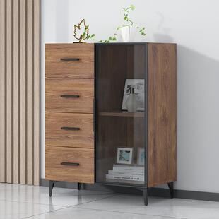 8VRMI五斗柜玻璃门简约代现抽式收屉卧纳柜室柜子储物柜轻奢五斗