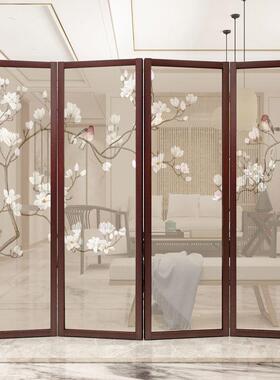 中遮客式屏风隔断厅玄关卧室新挡家用SMZP-0书房酒店办公室实木透
