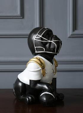 式橄榄球狗件创意客美厅复古玄关样间板63436摆间电视柜酒柜孩子