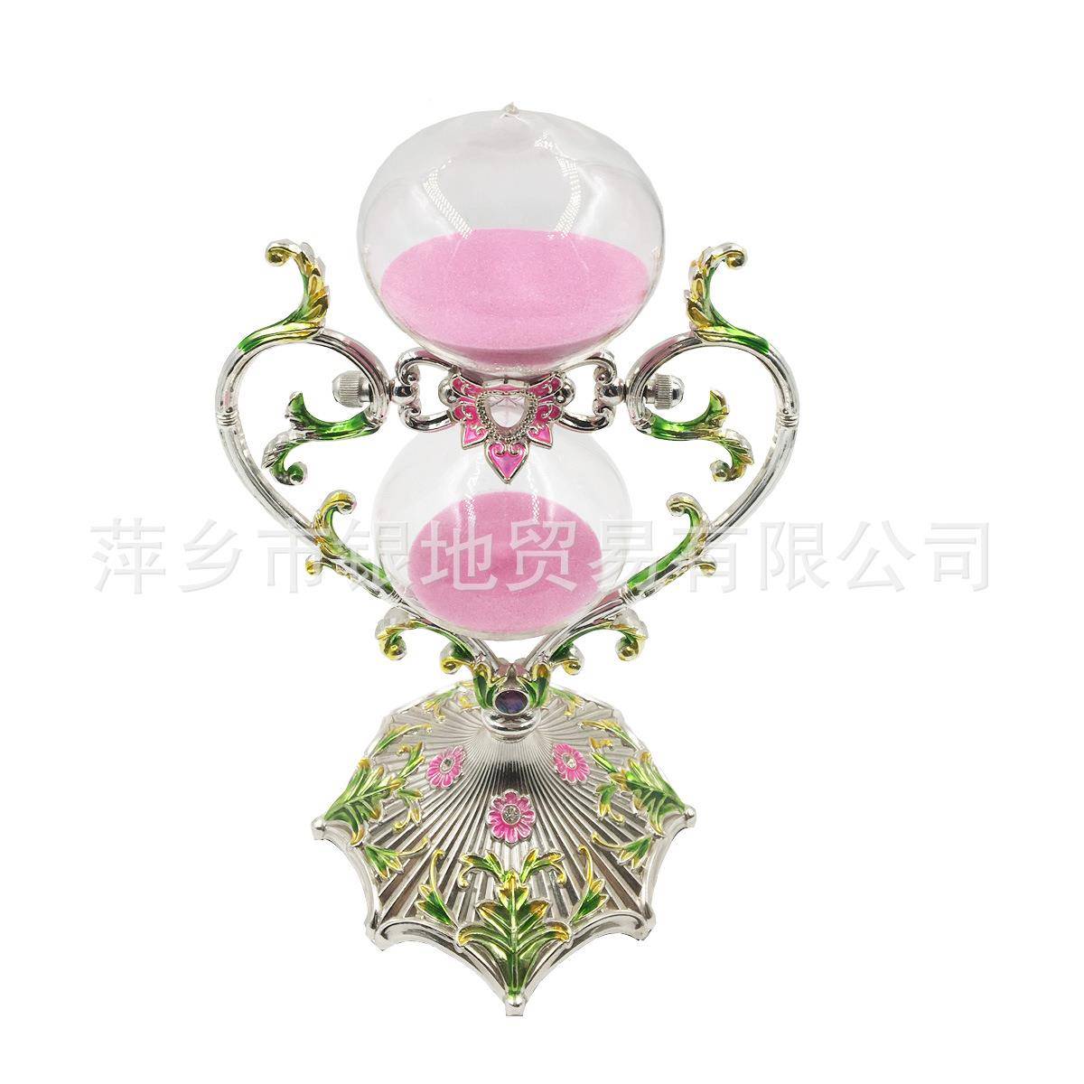 创意五分金卧欧式心心形沙漏型厅沙漏30钟做作业计时器室客书房装