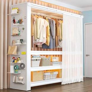 衣柜新金属铁艺开式 放衣LBE帽架洞收洞板挂衣架家用卧室款 落地式