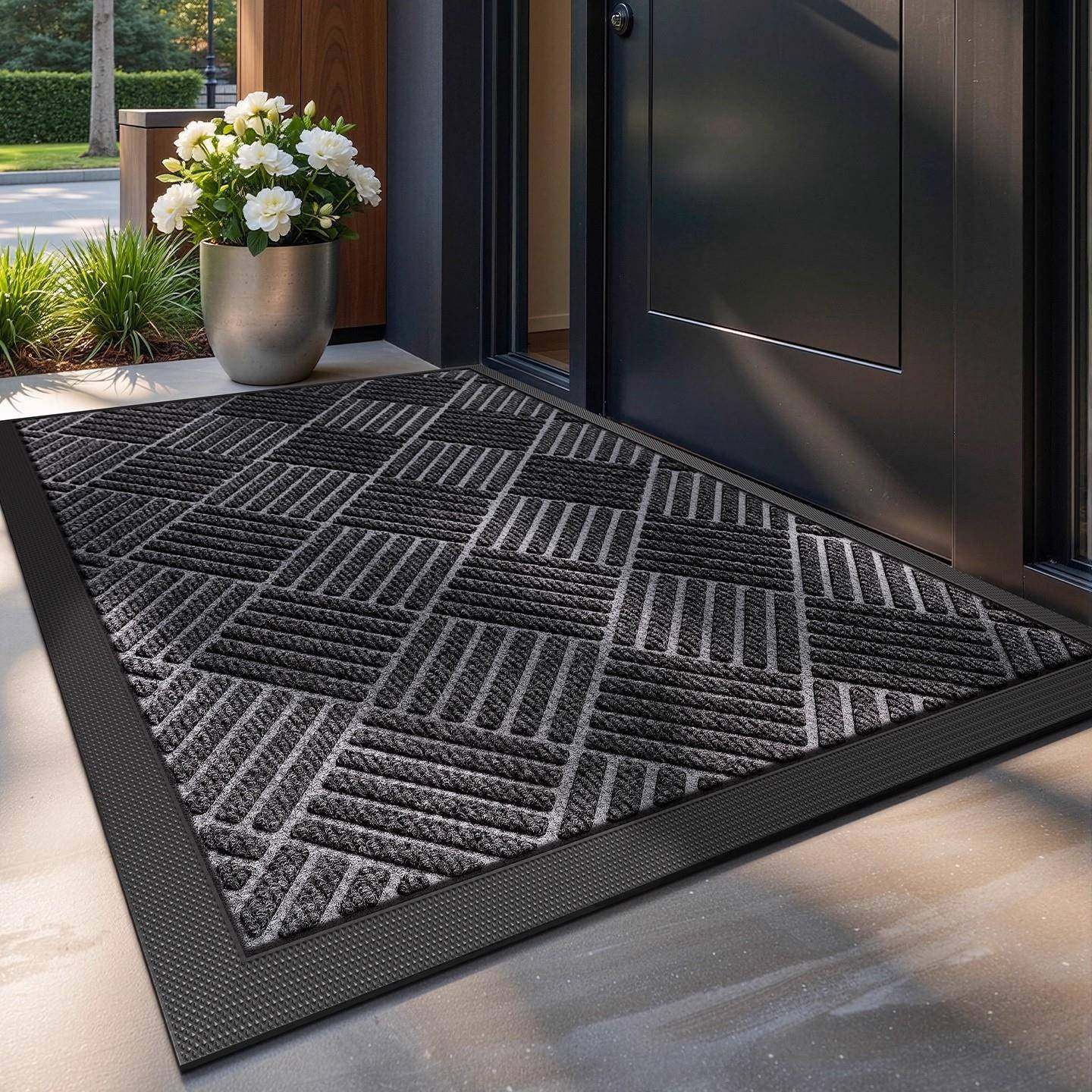 现代简约商用条纹橡胶入户地垫耐刮耐蹭玄关门口脚垫室外除尘地毯,五金/工具,五金工具箱/五金收纳箱,淘宝优惠券,粉丝福利购,淘宝优惠卷