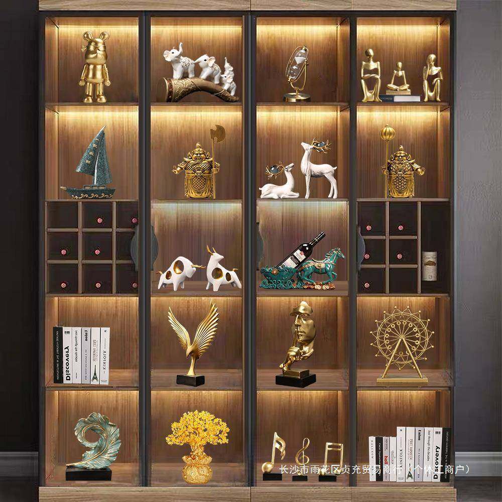 现代轻奢高档酒柜餐边柜摆件创意客厅办公室家居软装室内装饰品,3C数码配件,其它配件,淘宝优惠券,粉丝福利购,淘宝优惠卷