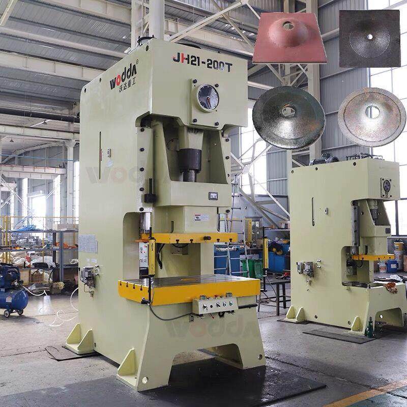 JH21-200t吨气动冲床锚杆托盘冲压成型现货C型冲孔机冲压压力机