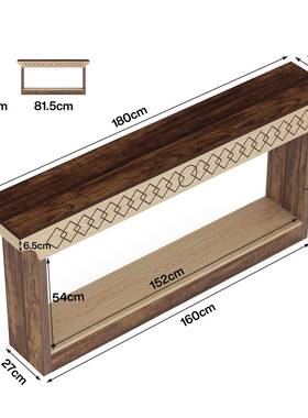 新中式玄桌走廊条桌客厅TWV入代门装饰现桌非实木迎关宾案几控制