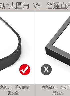 红照全身穿衣镜子挂墙化拍妆镜贴墙自粘卧家用女生网室壁PBL挂免