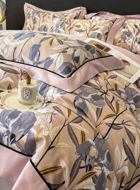 秋冬加厚绒A类长棉四件套美式棉全套磨毛数20250108码印花保暖纯