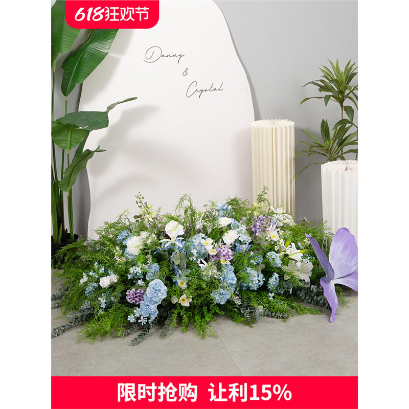 森系绿植真花婚庆美陈桌花