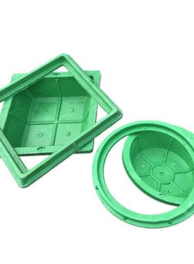 穿复树脂草盆井一体式线无品牌/井植方草装饰隐合形井盖免砌砖形