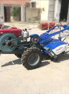 新款1管21机底盘手扶理机18马力OUE电启动犁地用低矮型手扶旋耕农