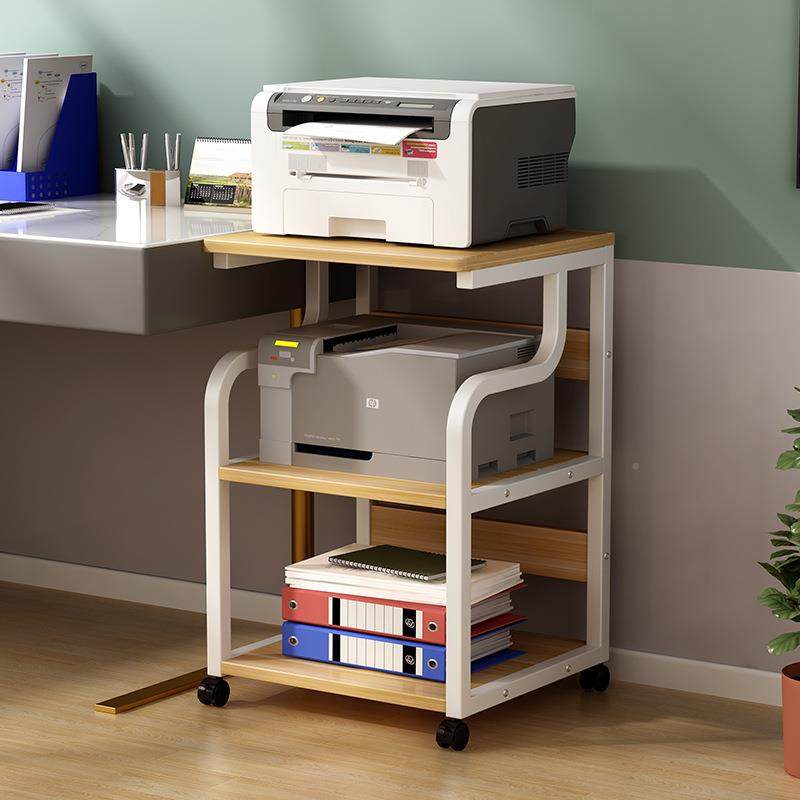 可移动打印KIJ机置物架子多层落地收纳架架放置办架公室边桌子桌