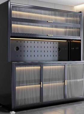 房iiii厨收多层餐边能柜落地多功置物架微波炉烤箱钢无品牌/制纳