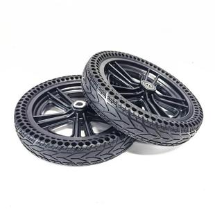 2寸CYN电1动代心步车前轮12.5x2.5轴0承款 蜂窝实胎轮组整轮总成轮