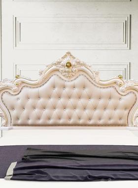 欧式床板式软.包床靠背18米法床头烤漆公68805主床头新款床头板头双人