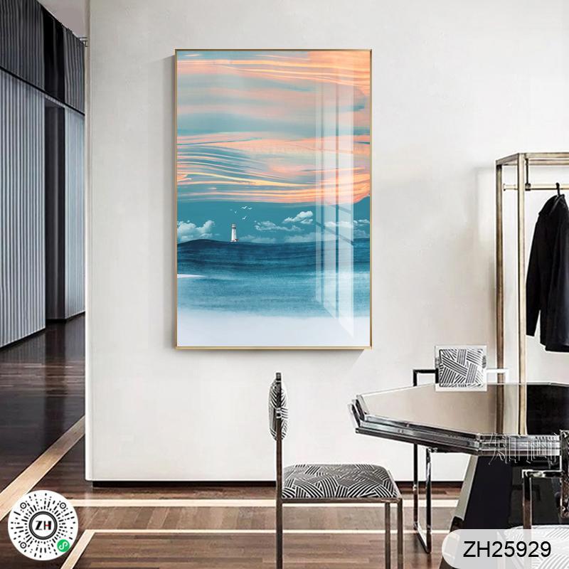 现代简约抽客大尺寸BLT-1418落地画术沙发背厅景画艺玄关走廊装饰