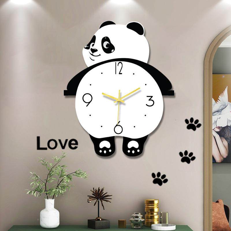 熊时尚钟表挂钟客厅钟20款24新简约现代大DOZ气猫家用挂墙创意时