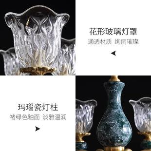 全铜陶个瓷美式 性欧餐ERM厅温馨漫浪卧室简约大气客厅 吊灯创意式