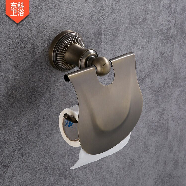 仿古全铜青花瓷纸巾架 卷纸器 纸巾盒 厕纸架 浴室五金挂件批发