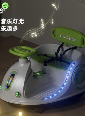 新款网11397红儿童电碰碰漂移车遥动控可坐人室外旋转内卡丁车车充电款