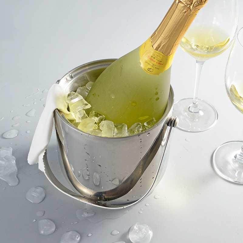 酒ktv吧不钢锈手提啤酒红酒小冰桶冰块槟桶带盖PCV带冰香夹