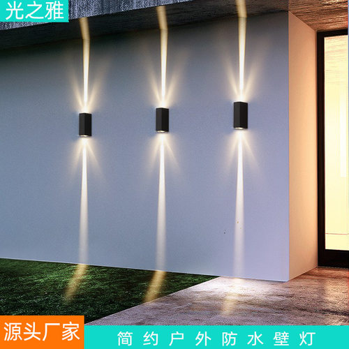 聚光防水双头LED洗墙灯壁挂式