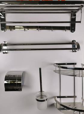 30件套五不锈28530钢动架卫生间活置物架双4层角架活动架纸盒