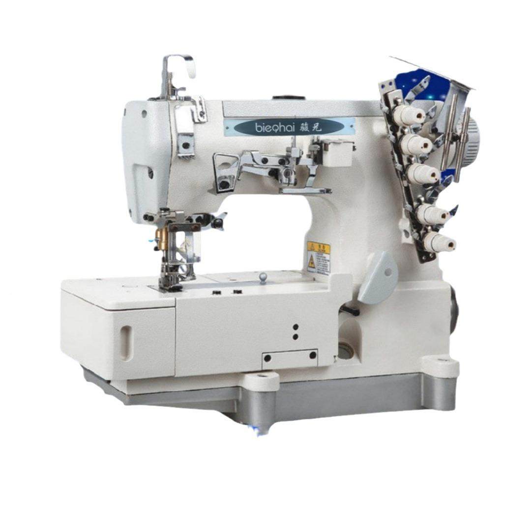 ERG500-2绷缝机三针式五驱线直冚车平台大方头毛毯包边机缝纫机