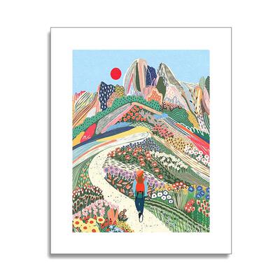【特惠捡漏】意大利插画 画师Marina覆刻版画 画风景治愈系抽象装