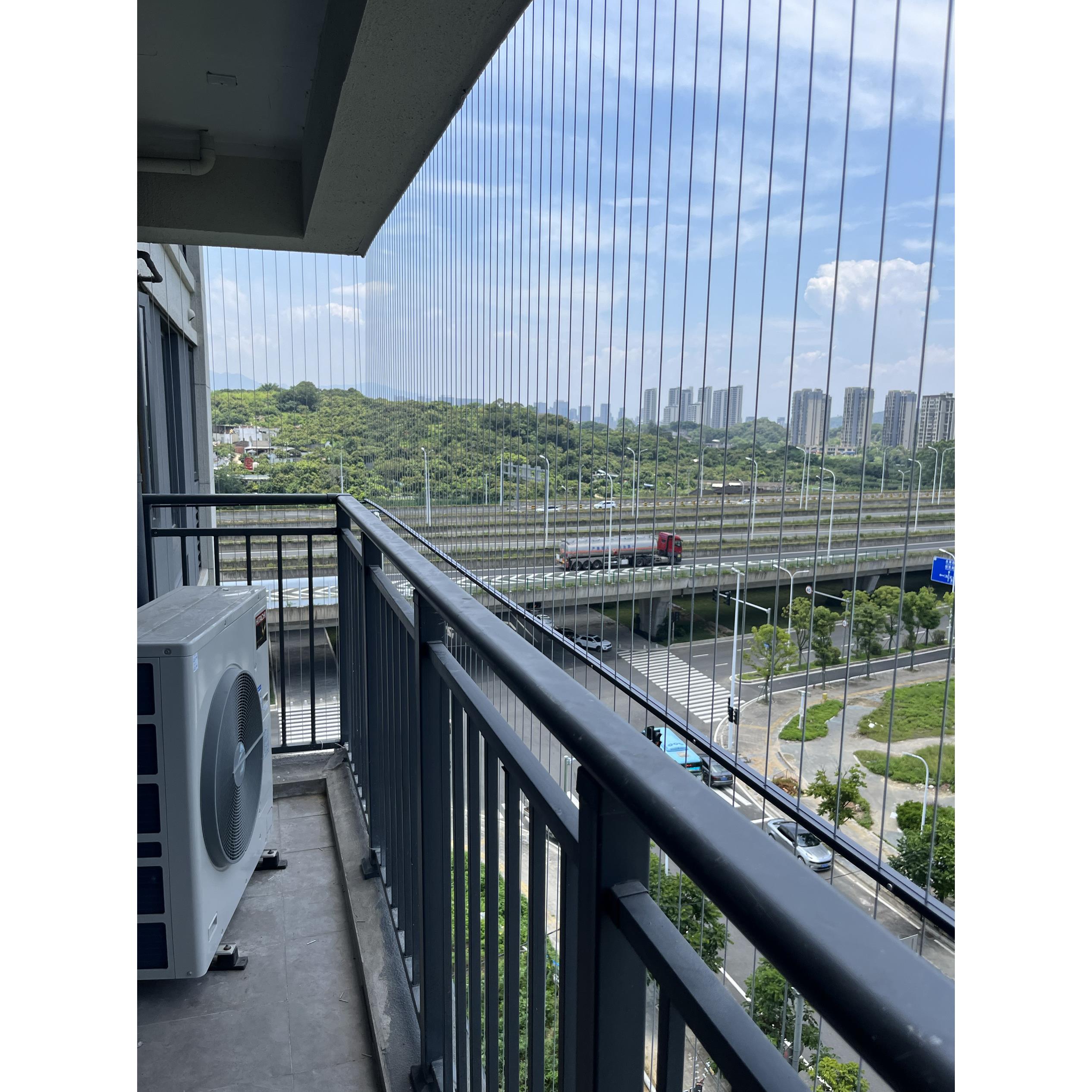 隐形防盗网316不锈钢丝防护网防坠网窗户防护格防护栏实心钢条