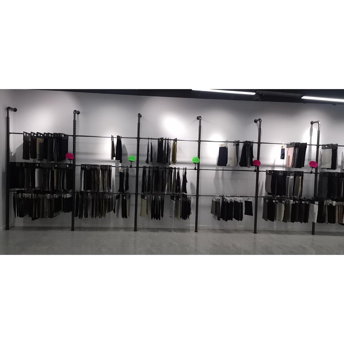 服装店衣架展示架货架布料架车膜架葫芦孔立柱挂衣服架子组合架