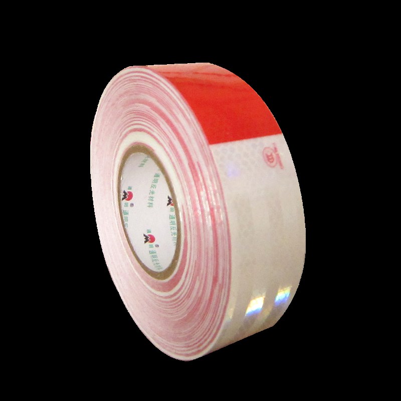 通明TM900-2车身反光贴(一级)红白高亮货车反光带标识贴警示条