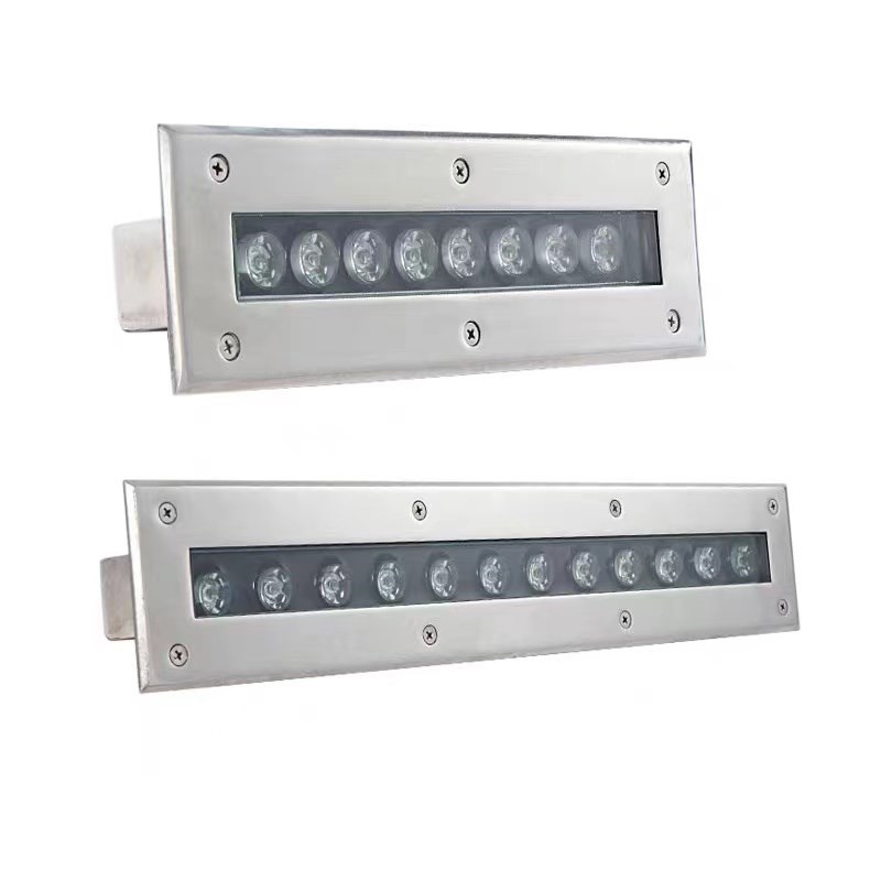 LED长条水底灯嵌入式条形水下地埋灯全不锈钢防水2V水下泳池壁灯