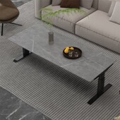 可升降茶几餐桌两用电动升降桌岩板升降茶桌客厅家用小户型现代