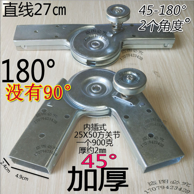 方管关节开关折叠梯工程梯加厚梯子配件卡扣关节开关锁人字梯弯头