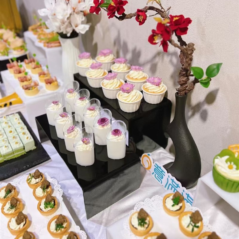 甜品台摆件展示架冷餐茶歇点心架子蛋糕托盘婚礼自助餐下午茶餐具