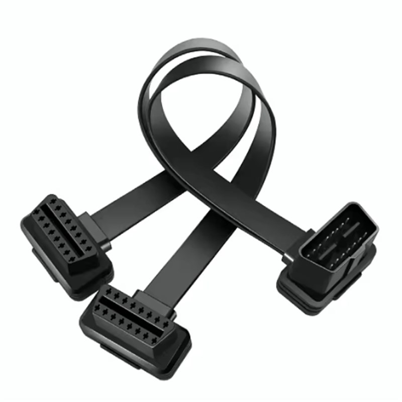 汽车行车电脑诊断OBD一分二插座厘米插头接口延长线连接器排线